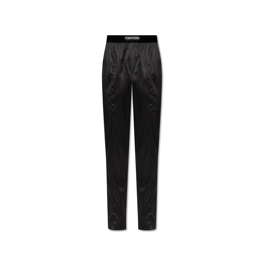 Tom Ford Men's Black Silk Pyjama Bottom - Pyjamas - L - Nightwear & Lounge