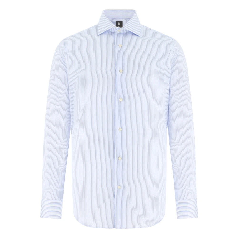 Boggi Milano Herren Blau Ultimate Non-Iron Shirt