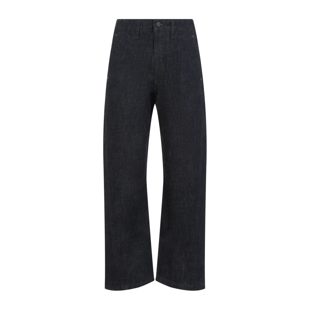 Lemaire Blauwe Broek voor Vrouwen Ss25 Blue Dames