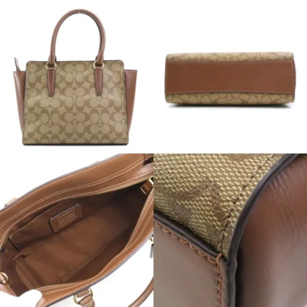 Coach Pre-owned Leather handbags Brown Dames