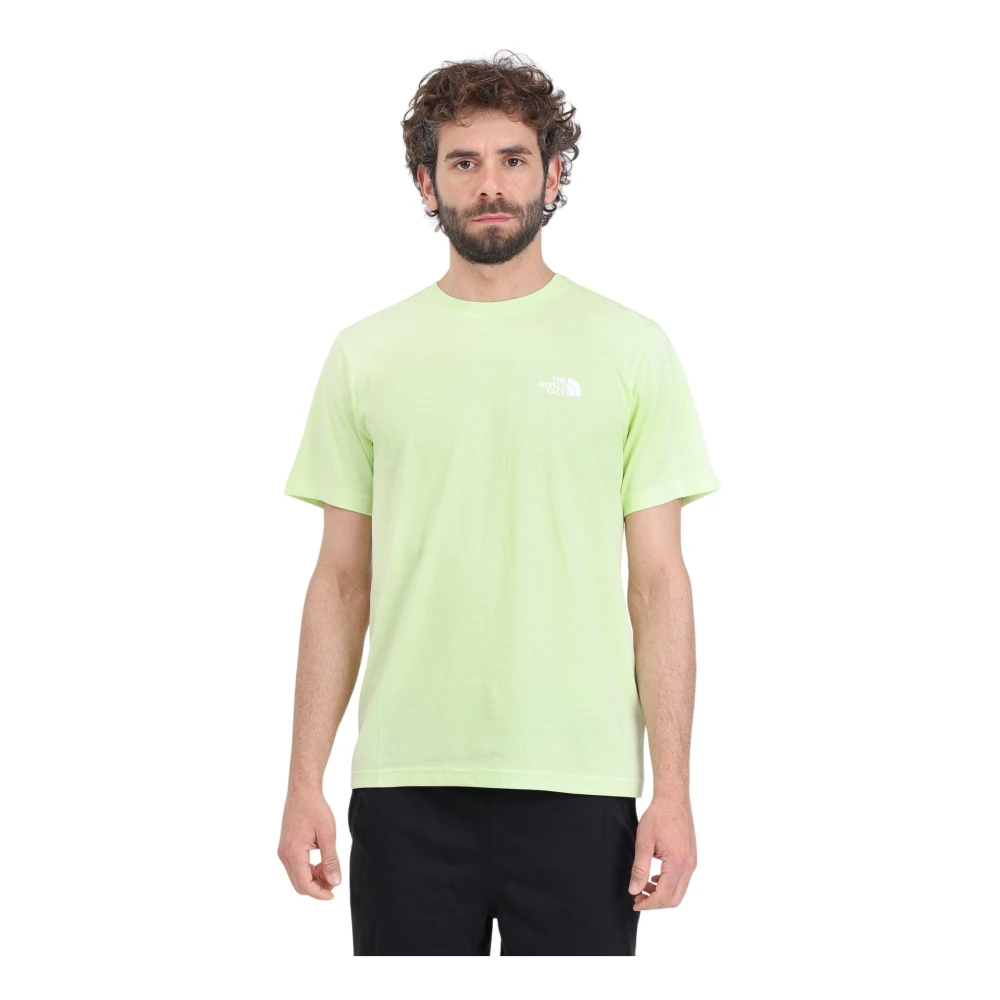 The North Face Groen en wit Simple Dome T-shirt Green Heren
