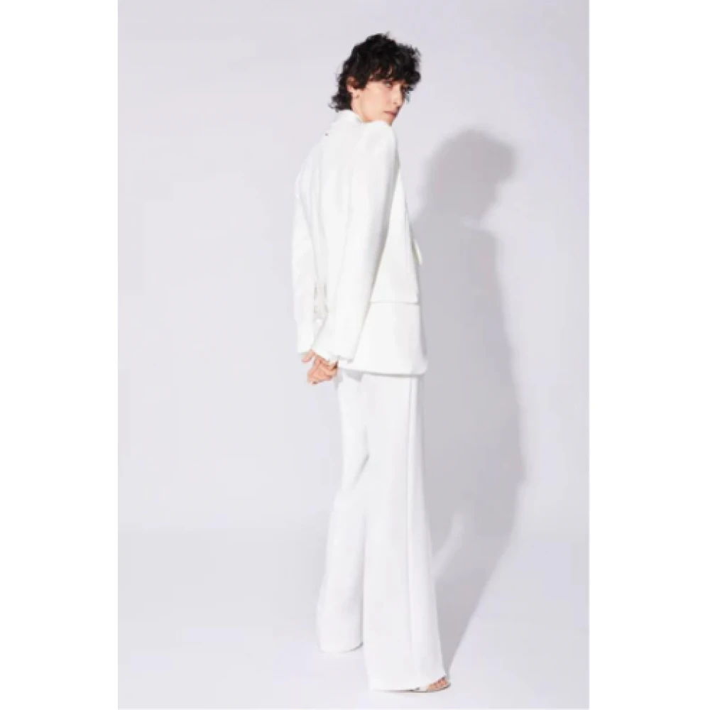 Barbara Bui Witte Satijnen Luxe Mode Vest White Dames
