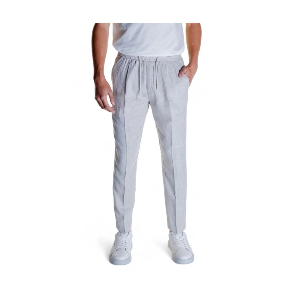 Antony Morato Beige Linnen Casual Fit Broek Beige Heren