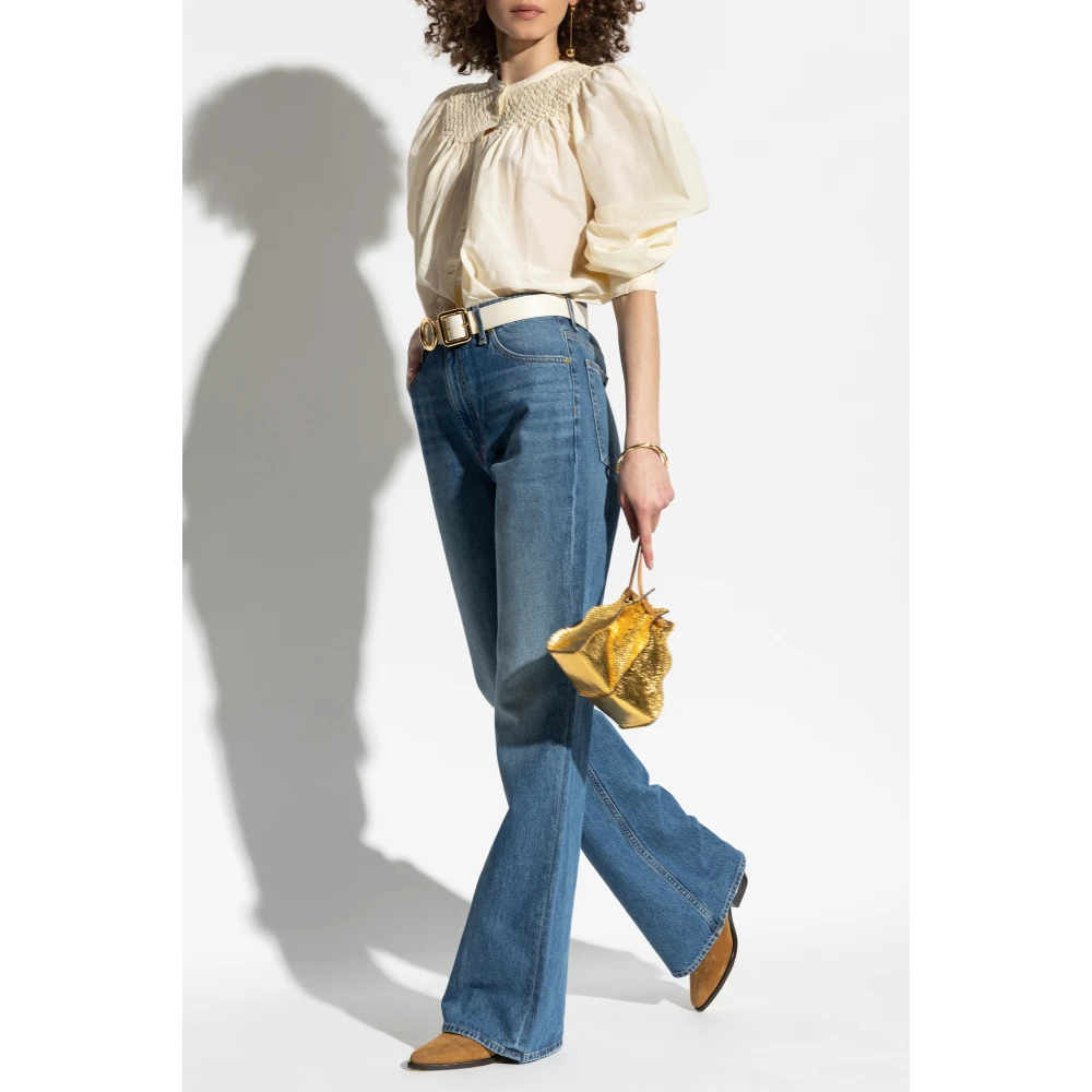 Ulla Johnson Top Soffia Beige Dames