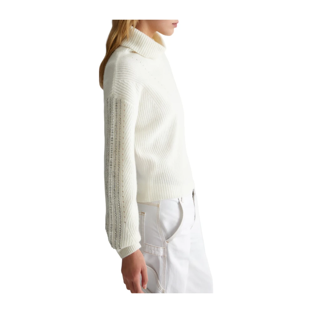 Liu Jo Stijlvolle Gebreide Top White Dames