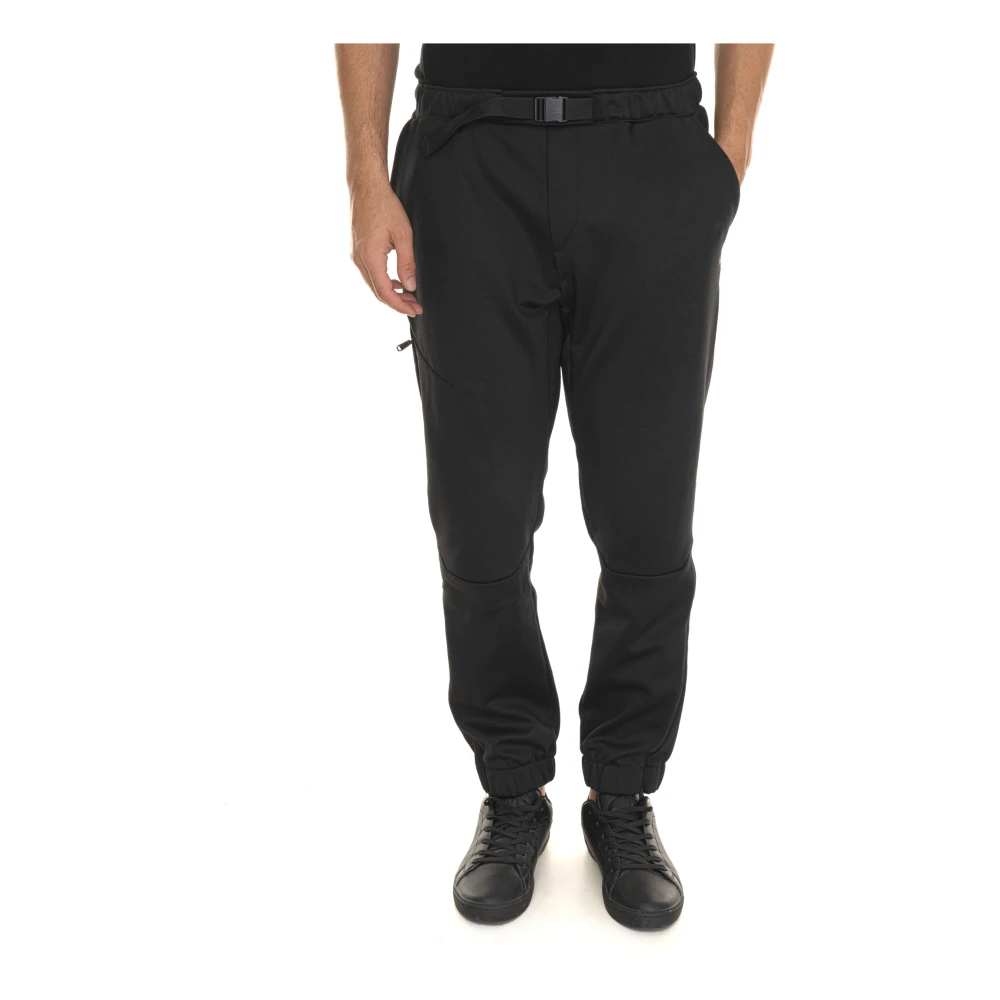 Boss Fleecebroek met elastische taille en zakken Black Heren