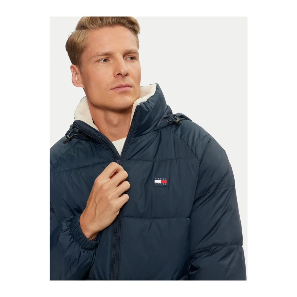 Tommy Jeans Relaxed Fit Nylon Jas Blue Heren