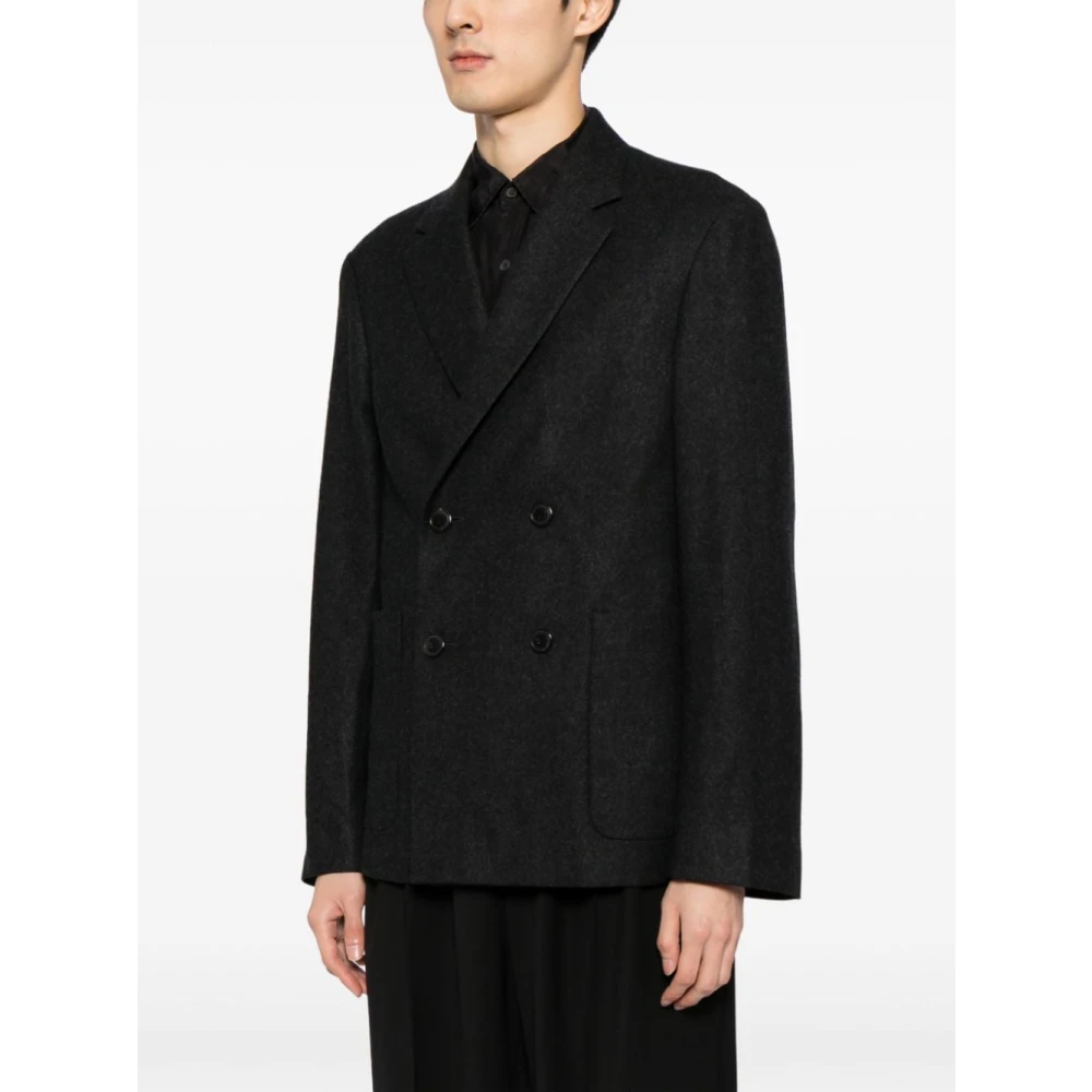 Dries Van Noten Stijlvolle Jas voor Mannen Gray Heren