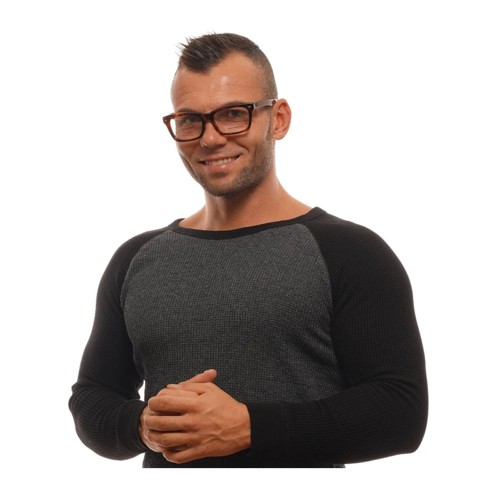 Ermenegildo Zegna Hout & Hoorn Trapezium Optische Monturen Brown Heren