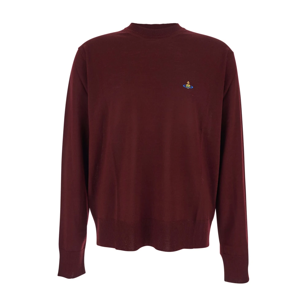 Vivienne Westwood Herren Rot Orb Rundhals-Pullover