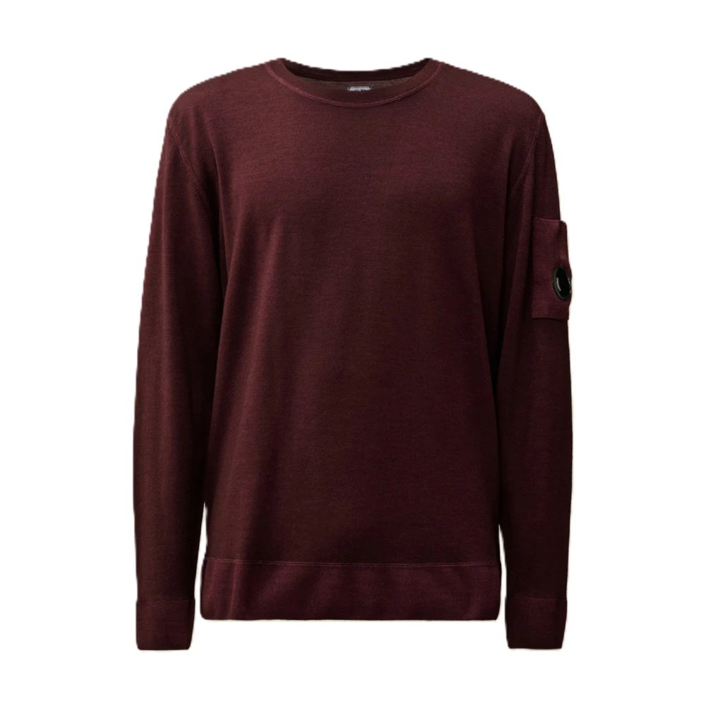 C.P. Company Bordeaux Merino Wol Trui Purple Heren