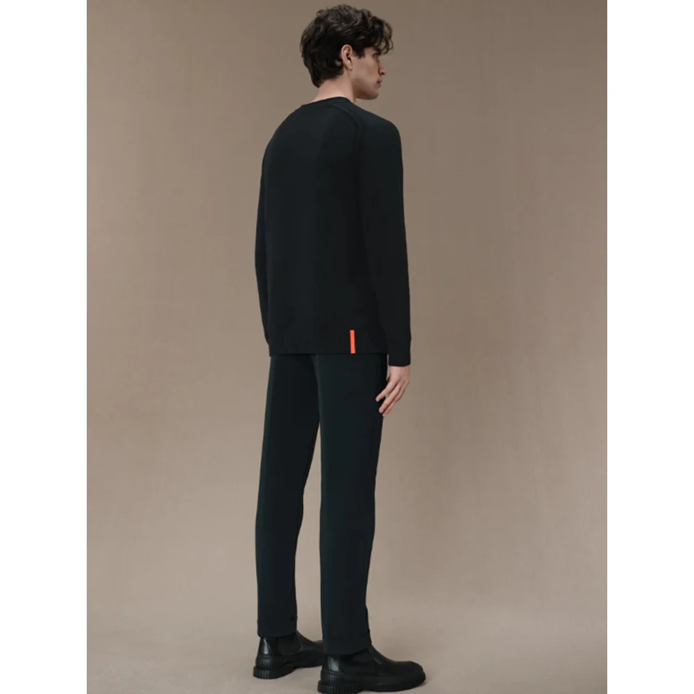 RRD Effen Ronde Knit Black Heren