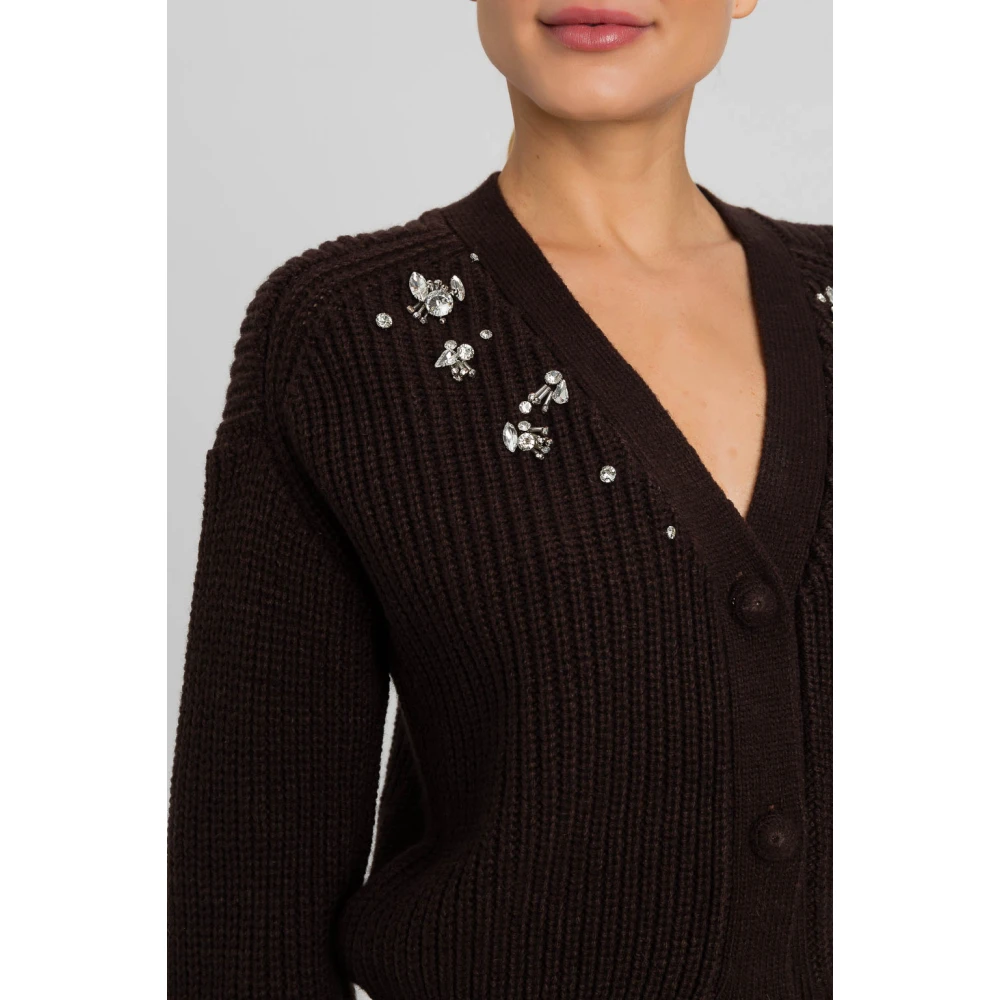 Twinset Stijlvolle Sweater Set Brown Dames