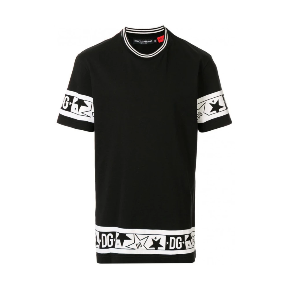 Dolce & Gabbana Zwarte T-shirt G8Kdot F17K2 Black Heren