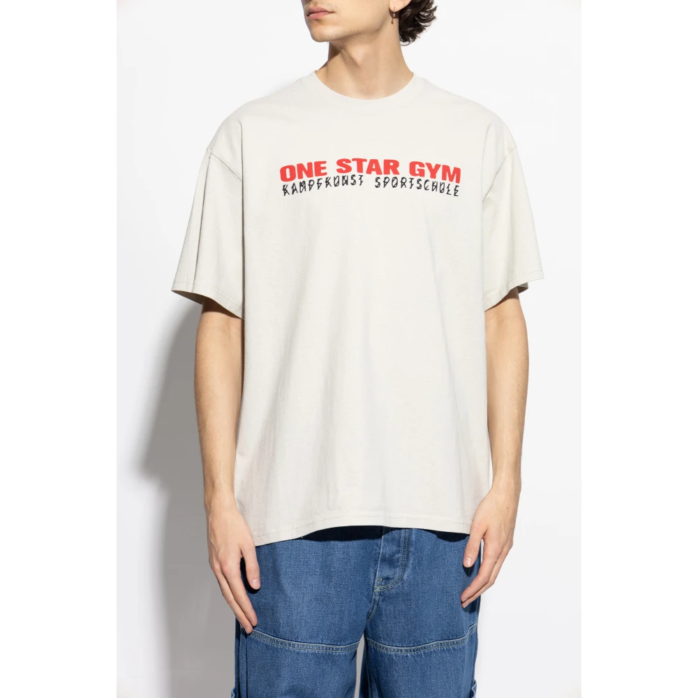 44 Label Group T-shirt met ronde hals Gray Heren
