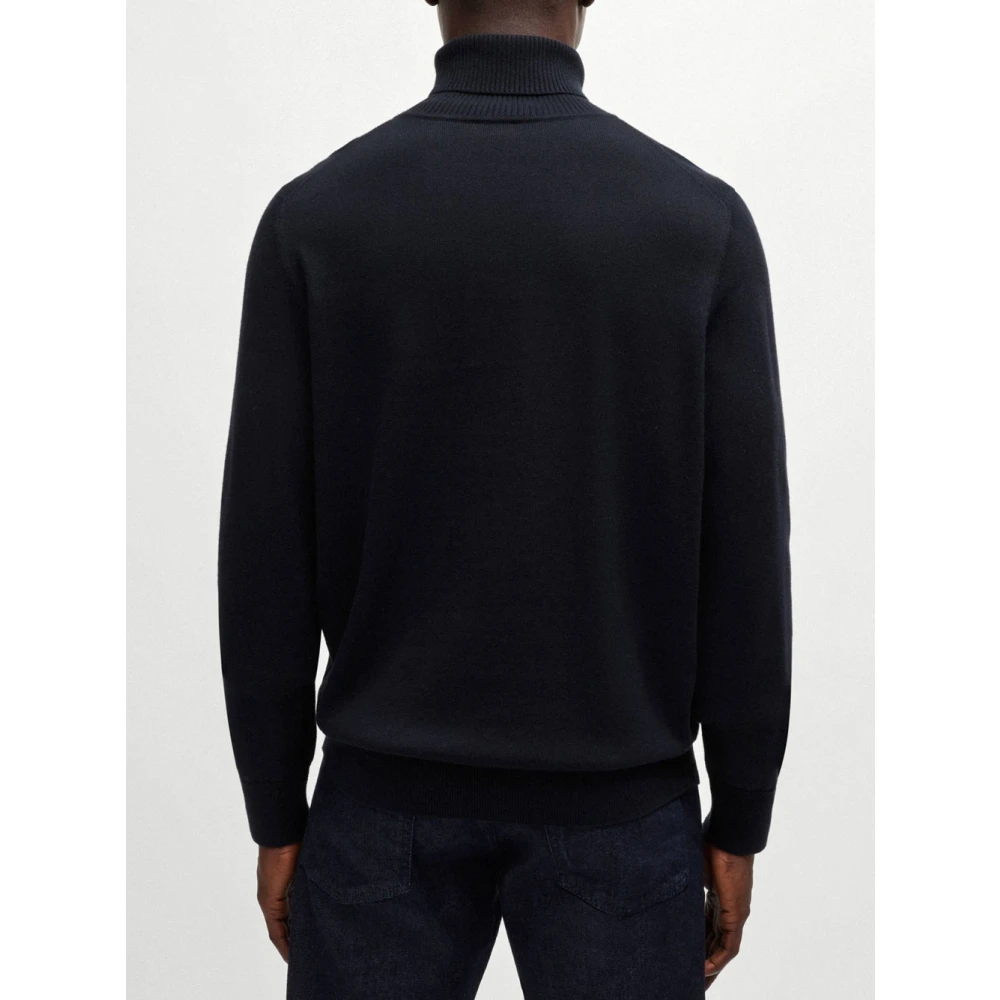 Hugo Boss Blauwe Coltrui van Kasjmier Blue Heren