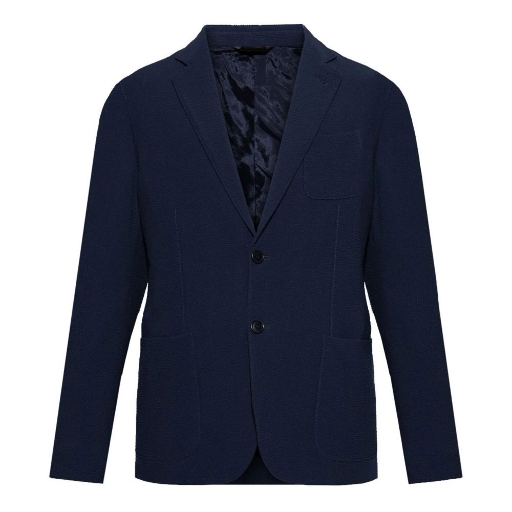 Giorgio Armani Men's Blue Wool Jacket - Blazers - M - Jackets