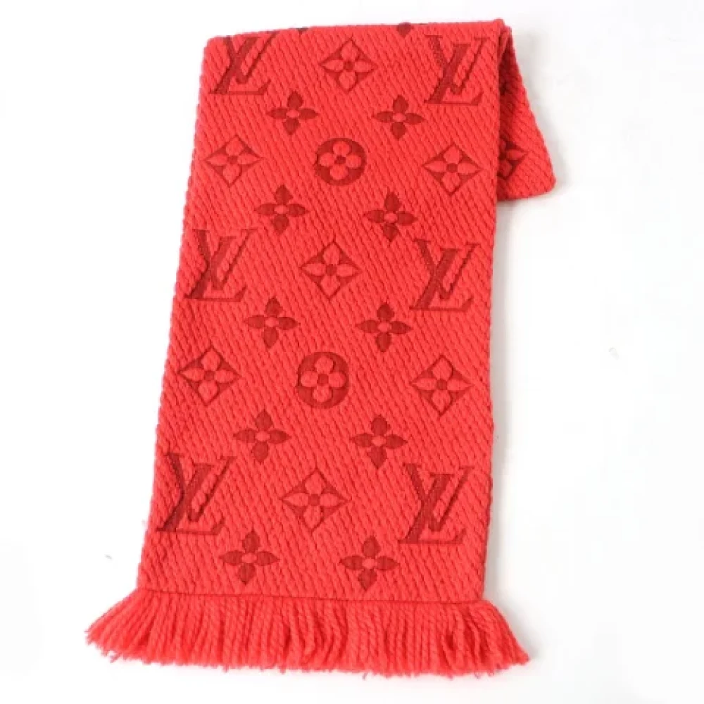 Louis Vuitton Vintage Pre-owned Wool scarves Orange Dames