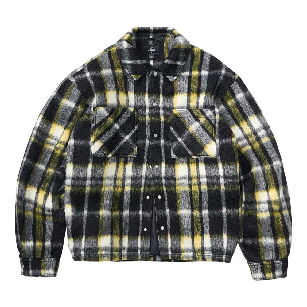 Represent Men's Multicolor Textured Overshirt - Light Jackets - M - Jackets