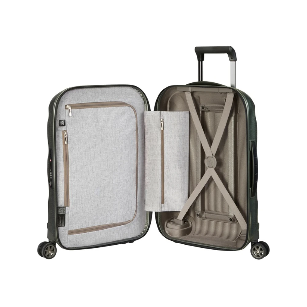 Samsonite C-Lite Trolley Koffer met USB-poort Green Heren