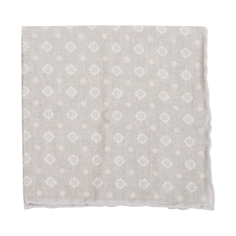 Eleventy Men's Gray Patterned Wool And Cotton Clutch