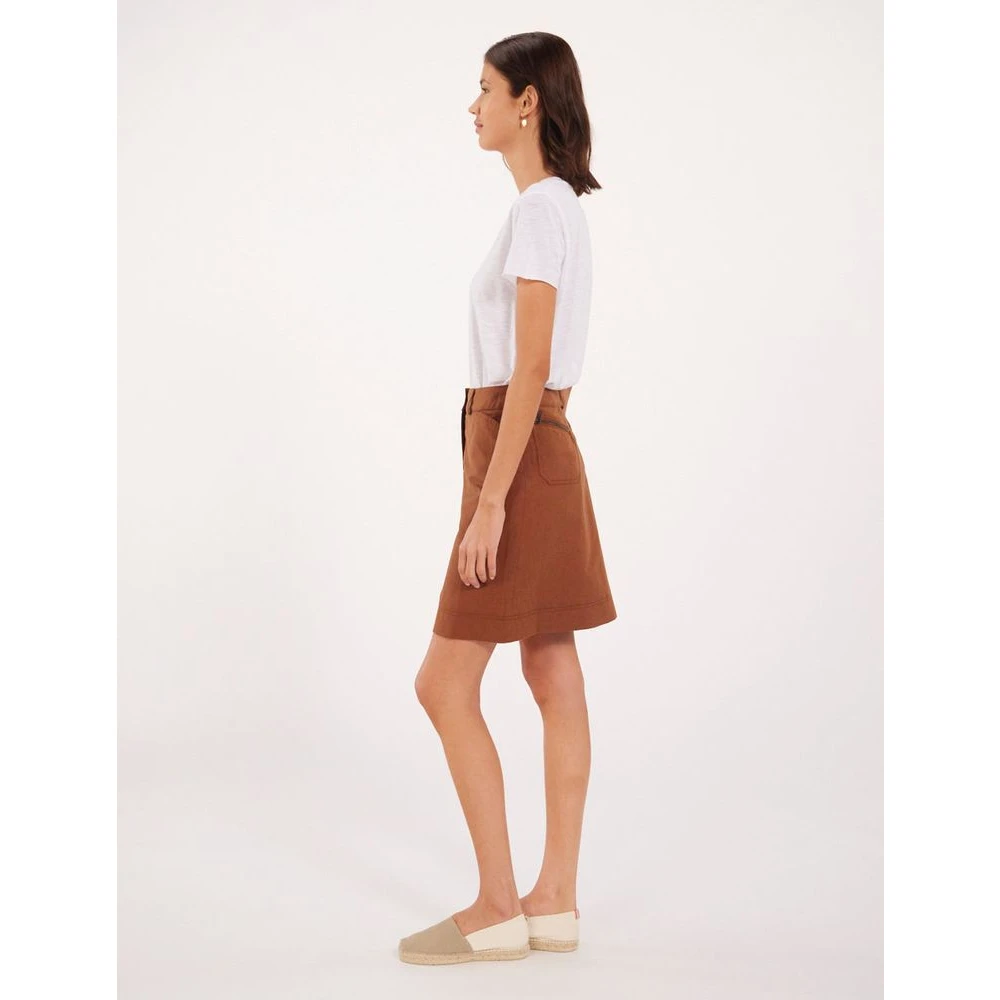 Ines De La Fressange Paris Bruine Anny rok Brown Dames