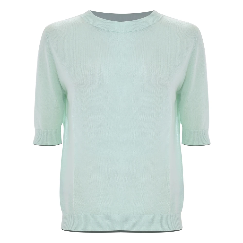 Kocca Stijlvolle Ronde Hals Gebreide Trui Green Dames