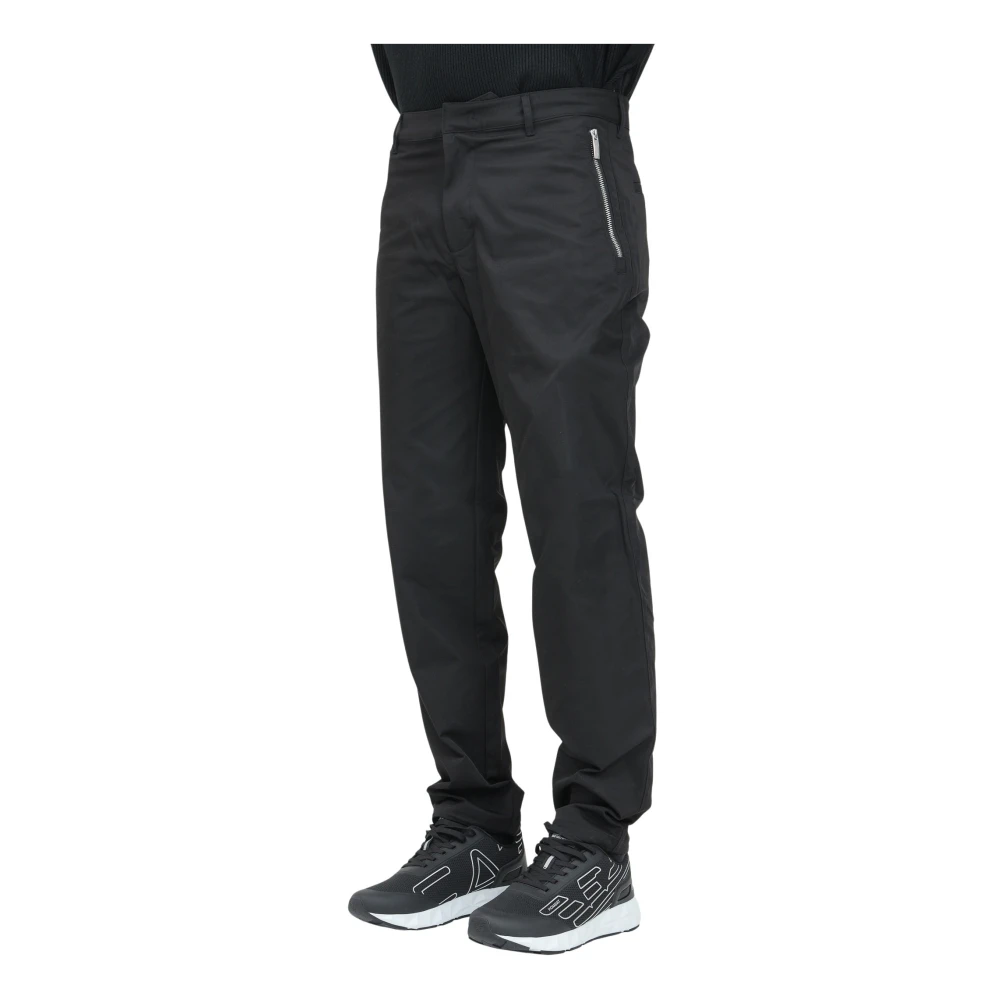Armani Exchange Zwarte casual broek voor heren Black Heren