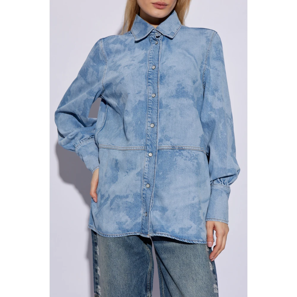 Ganni Denim overhemd Blue Dames