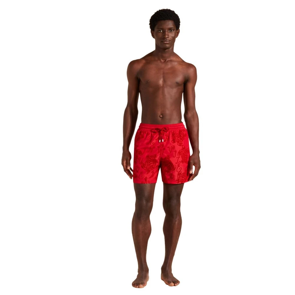 Vilebrequin Zwemshorts Ultra-Licht en Opvouwbaar Lint Schildpad Red Heren