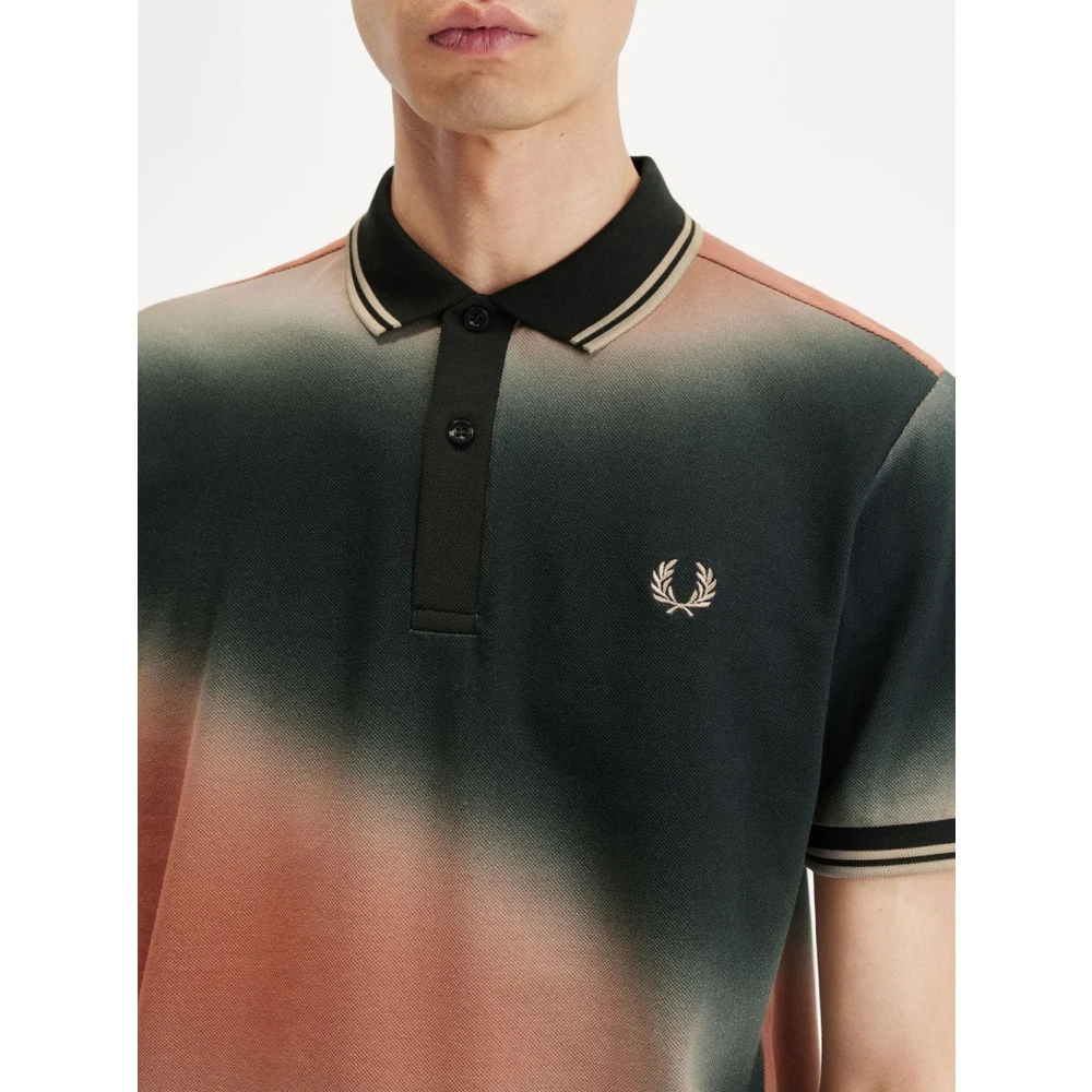 Fred Perry Twin Tipped Polo Shirt Groen Multicolor Heren