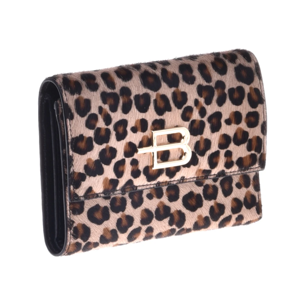 Baldinini Wallet in leopard-print pony skin Multicolor Dames