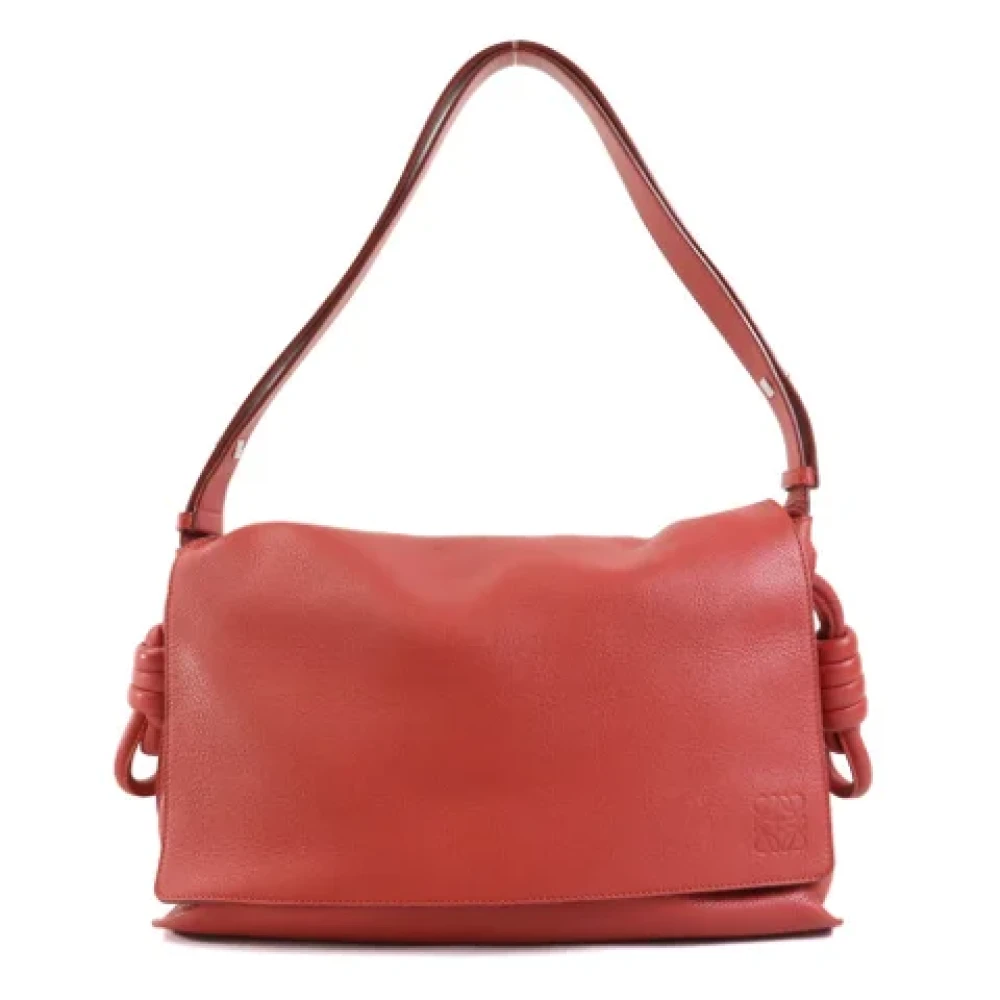 Loewe Pre-owned Fabric shoulder-bags Red Dames