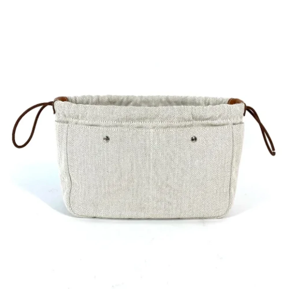 Hermès Vintage Pre-owned Fabric pouches Beige Dames