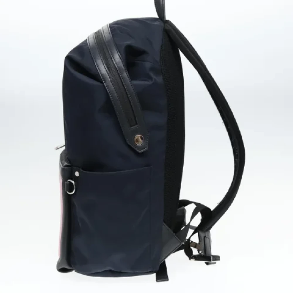 Fendi Vintage Pre-owned Nylon backpacks Blue Dames