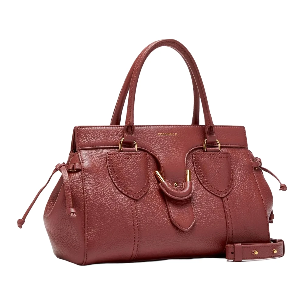 Coccinelle Leren handtas met verstelbare band Brown Dames