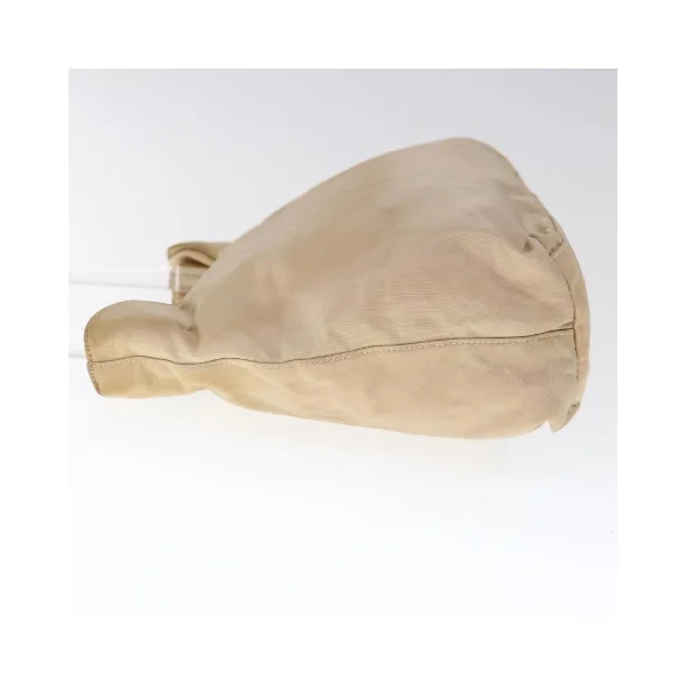 Prada Vintage Pre-owned Nylon prada-bags Beige Dames