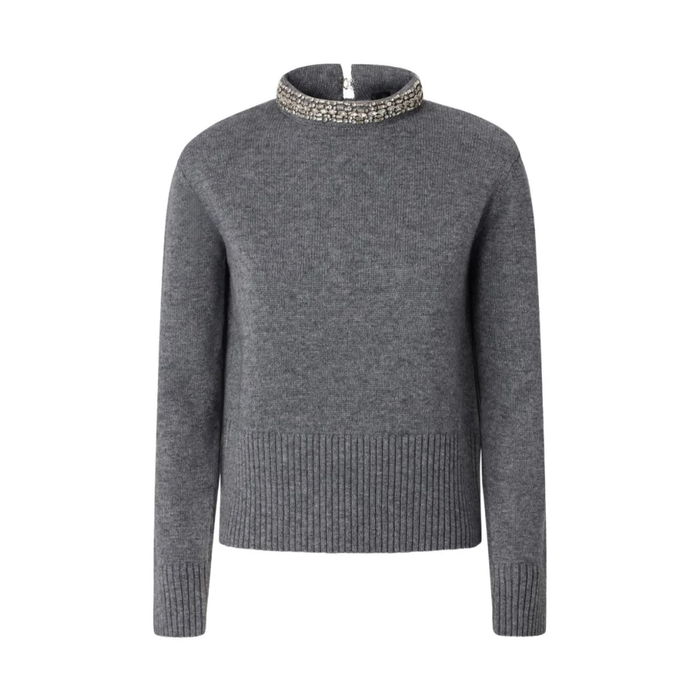 Pinko , Damen, Strickwaren, Grau, M 