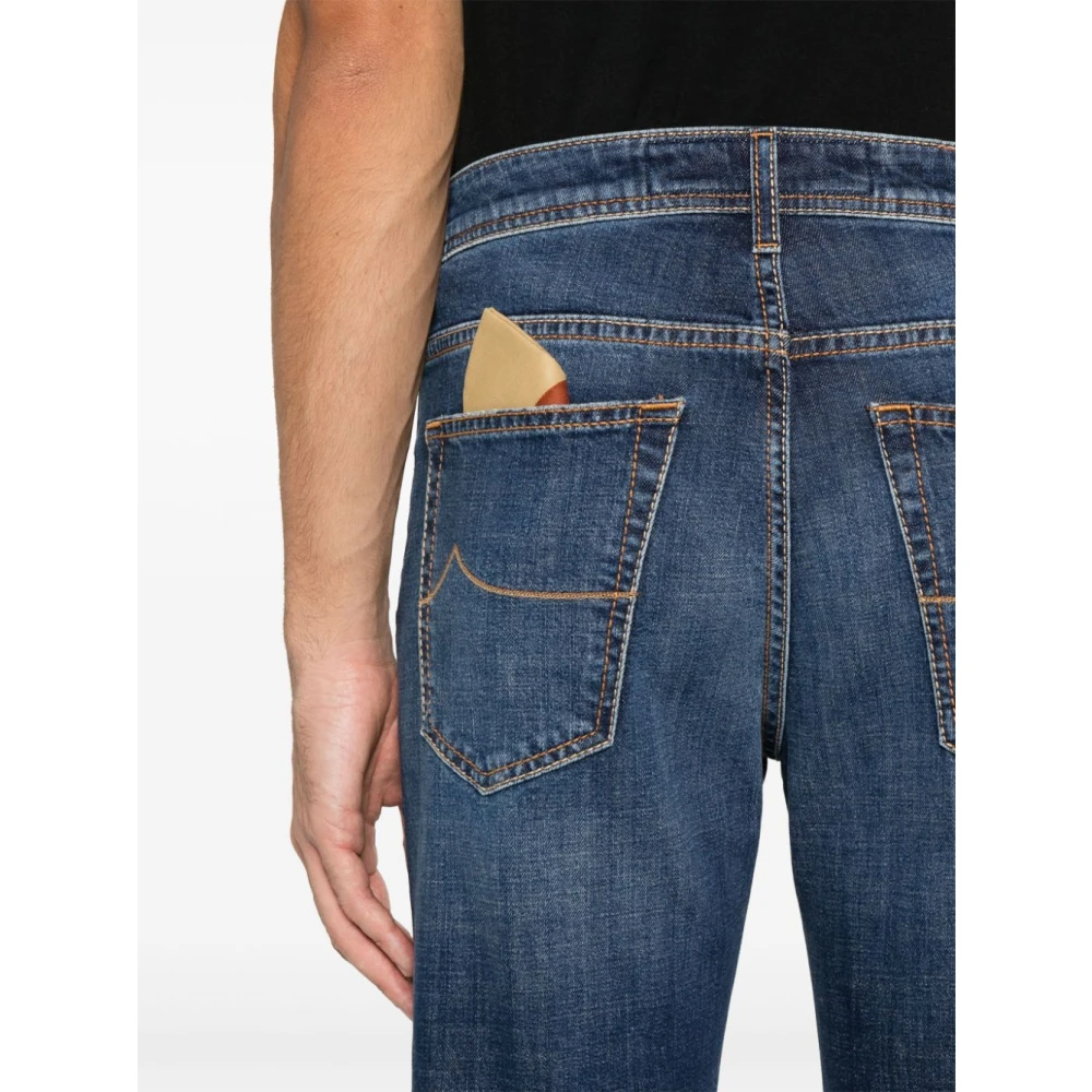 Jacob Cohën Blauwe Slim Fit Jeans Blue Heren