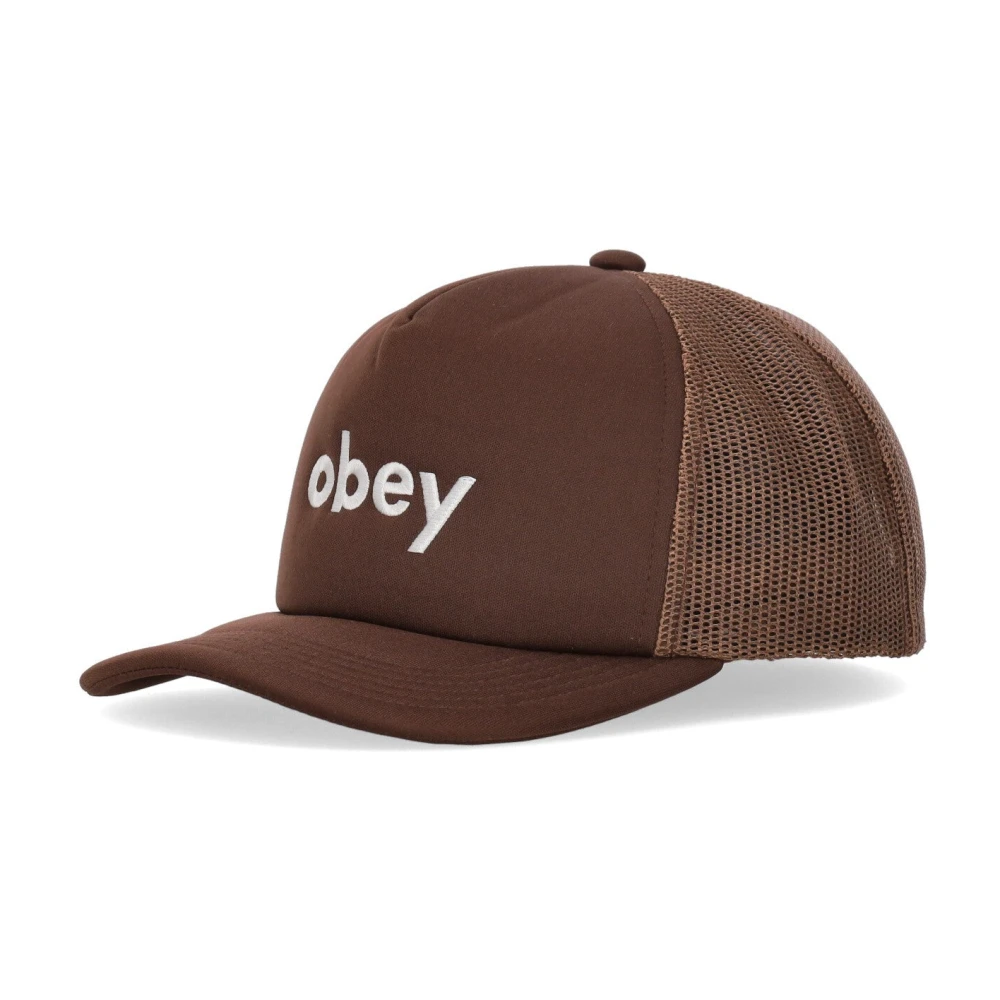 Obey Bruine gebogen klep truckerpet Brown Heren