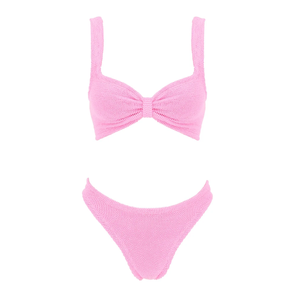 Hunza G Ruched Bikini Set Pink Dames
