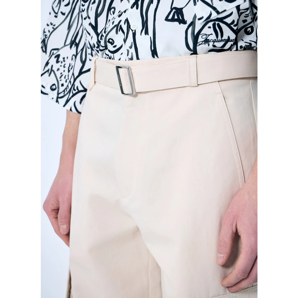 Jacquemus Cargo Pants in katoen-linnenmix Beige Heren