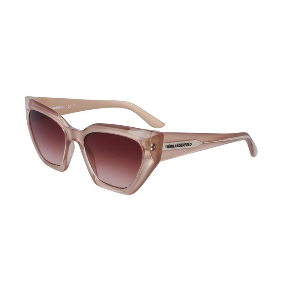 Karl Lagerfeld Women's Beige Sunglasses, 54 Mm, Cat-Eye Sunglasses