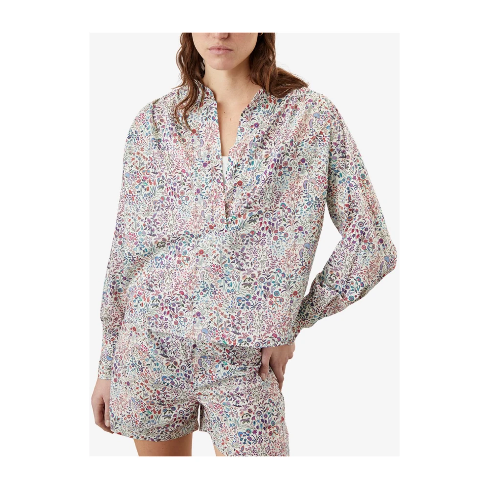 Roy Roger's Liberty Patroon Poplin Blouse Multicolor Dames