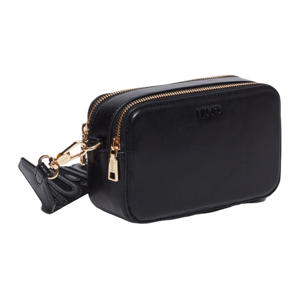 Liu Jo Zwarte Schoudertas met Logo Black Dames