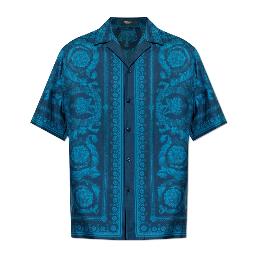 Versace Herren Blau Shirts, Lgröße: