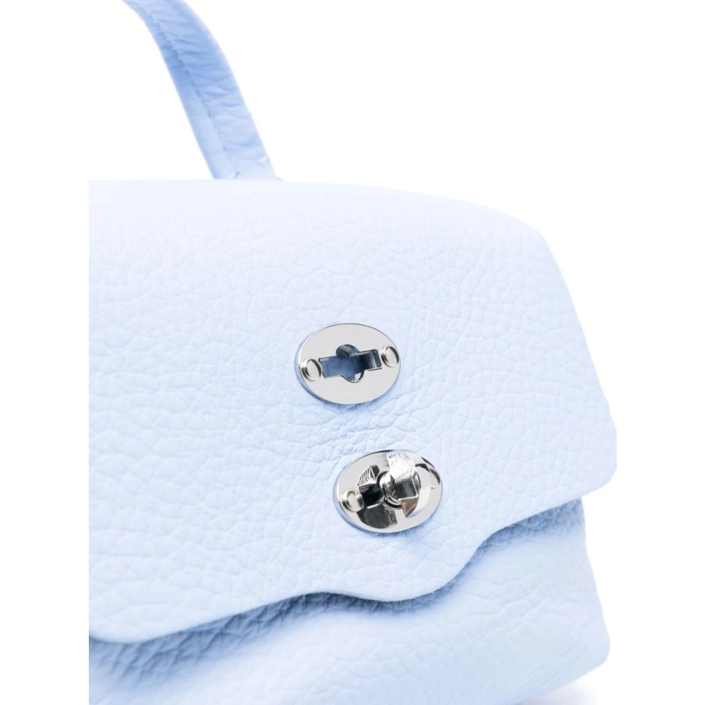 Zanellato Heldere Blauwe Schoudertas met Overslag Blue Dames