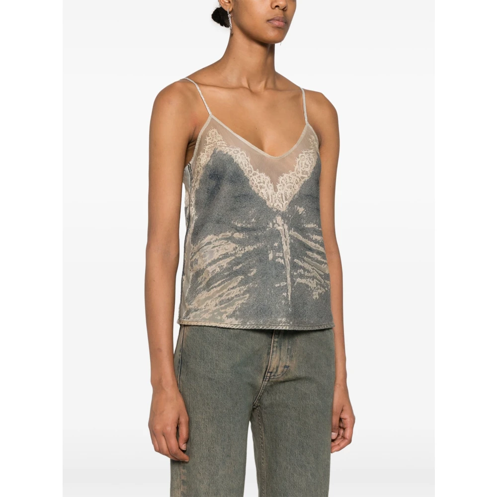 Diesel Top Stijlkeuze Blue Dames
