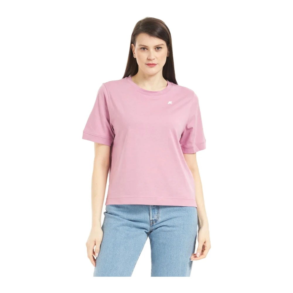 K-Way Mujer Rosado Camisetas, Rosa, Talla: 6XL