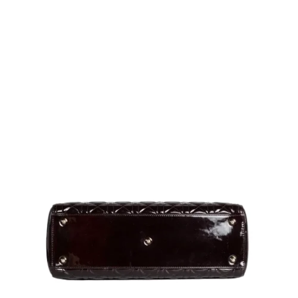 Dior Vintage Pre-owned Leather dior-bags Brown Dames